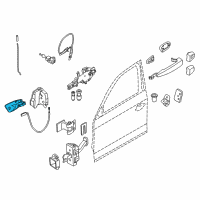 OEM 2011 BMW 1 Series M Inner Right Door Handle Diagram - 51-21-6-980-096