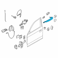 OEM 2008 BMW 128i Door Handle, Left Diagram - 51-21-7-207-555