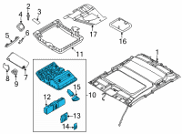 OEM 2022 Nissan Frontier MAP LAMP ASSY Diagram - 26430-9BU2A