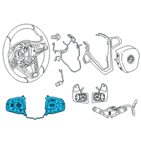 OEM BMW M340i SWITCH, MULTIFUNCT. STEERING Diagram - 61-31-9-873-225