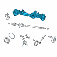 OEM 2020 Ram 2500 Axle-Front Complete Diagram - 68293585AD