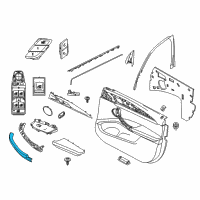 OEM 2022 BMW X4 TRIM COVER, PULL STRAP, LEFT Diagram - 51-41-5-A36-957