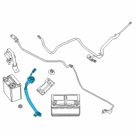 OEM 2015 Jeep Grand Cherokee Electrical Battery Negative Cable Diagram - 68148556AC
