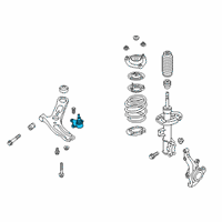 OEM 2021 Hyundai Veloster N Ball Joint Assembly, LH Diagram - 54530-S0000