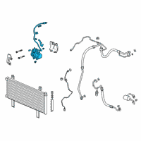 OEM 2019 Honda Insight COMPRESSOR ASSY. Diagram - 38800-6L2-A01