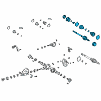 OEM 1999 Toyota RAV4 Axle Assembly Diagram - 42340-42012
