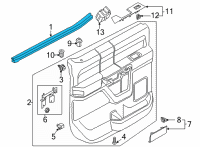 OEM 2022 Ford F-150 WEATHERSTRIP - DOOR BELT Diagram - ML3Z-1625861-B