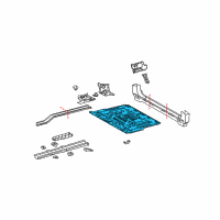 OEM 2004 Lexus GX470 Pan, Rear Floor Diagram - 58311-60641