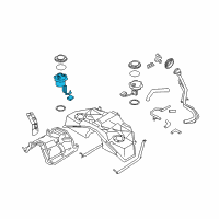 OEM 2017 Nissan 370Z Complete Fuel Pump Diagram - 17040-6GC0A