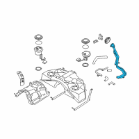 OEM 2016 Nissan 370Z Tube Assy-Filler Diagram - 17221-1TG0C
