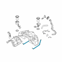 OEM 2009 Nissan 370Z Band Assy-Fuel Tank Mounting Diagram - 17406-1EA0A