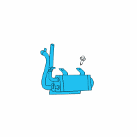 OEM 2001 Chrysler PT Cruiser Power Steering Cooler Diagram - 4656854AD