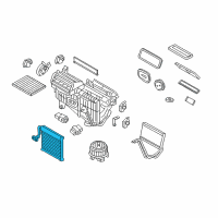 OEM Lincoln Continental Evaporator Core Diagram - G3GZ-19850-B