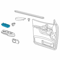 OEM 2001 Ford Explorer Sport Window Switch Diagram - F87Z-14529-BA