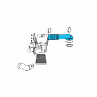 OEM 2002 Dodge Ram 1500 Clean Air Duct Diagram - 53032046AA