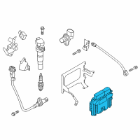 OEM 2017 Kia Sportage Engine Ecm Control Module Diagram - 391002GHW0