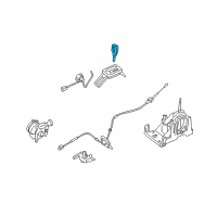 OEM 2006 Mercury Montego Shift Knob Diagram - 5F9Z-7213-B