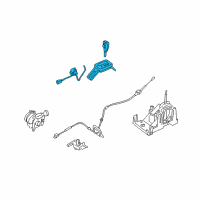 OEM Ford Five Hundred Shifter Assembly Diagram - 5F9Z-7210-C