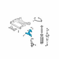 OEM 2007 Infiniti G35 Transverse Link Complete, Front Right Lower Diagram - 54500-JK00A