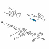 OEM 1994 Honda Civic del Sol Sensor Assembly, Water Temperature (Tw5) (Matsushita) Diagram - 37870-PJ7-003