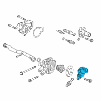 OEM Honda CR-V Cover, Thermostat Diagram - 19311-P2T-000