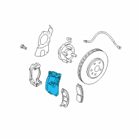 OEM 2011 Cadillac STS Caliper Asm, Front Brake Diagram - 88965631