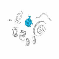 OEM 2006 Cadillac STS Hub & Bearing Diagram - 89060208