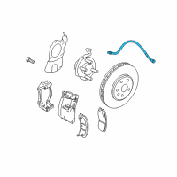 OEM 2007 Cadillac STS Brake Hose Diagram - 19256888