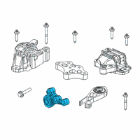 OEM 2020 Jeep Compass Bracket-Engine Mount Diagram - 68259148AB