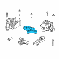 OEM Jeep Compass Bracket-Transmission Mount Diagram - 68253044AB