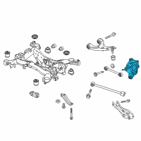 OEM 2017 Honda Pilot Knuckle, Left Rear Diagram - 52215-TZ6-A00