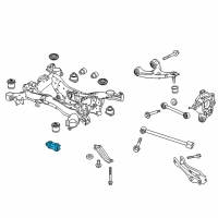 OEM 2019 Honda Pilot Damper, RR. Sub-Frame Dynamic Diagram - 50410-TG7-A01