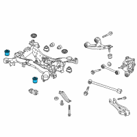 OEM 2019 Honda Passport Rubber, RR. Sub-Frame Mounting(RR) Diagram - 50370-TZ5-A01