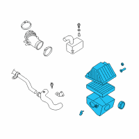 OEM 2002 Nissan Frontier Air Cleaner Diagram - 16500-9Z010