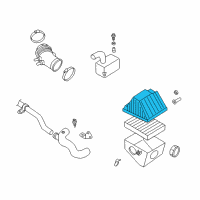 OEM Nissan Frontier Air Cleaner Cover Diagram - 16526-4S110