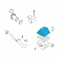 OEM 2001 Nissan Frontier Air Cleaner Cover Diagram - 16526-4S110