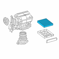 OEM 2022 Lexus RX350L Clean Air Filter Diagram - 87139-0E040