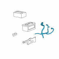 OEM Ford Explorer Sport Positive Cable Diagram - 3L2Z-14300-AA