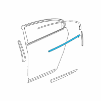 OEM 2014 Buick LaCrosse Belt Weatherstrip Diagram - 20912196