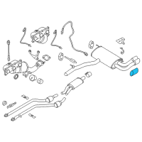 OEM 2015 BMW X3 Tailpipe Trim, Chrome Diagram - 18-30-7-602-845