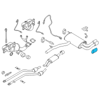 OEM 2016 BMW X4 Tailpipe Trim, Chrome Diagram - 18-30-7-602-845