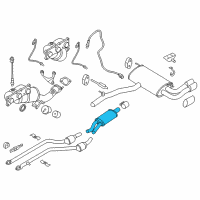 OEM 2011 BMW X3 Center Muffler Diagram - 18-30-7-646-019