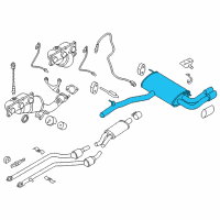 OEM 2011 BMW X3 Rear Exhaust Flap Muffler Diagram - 18-30-7-646-018