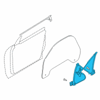 OEM 2005 Ford Thunderbird Window Regulator Diagram - 4W6Z-7623209-AA