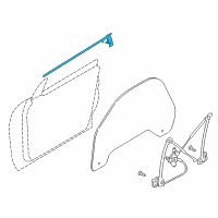 OEM Ford Thunderbird Belt Weatherstrip Diagram - 1W6Z-7621453-AB