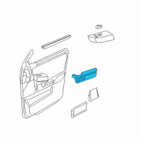 OEM 2005 Lincoln Aviator Armrest Diagram - 4C5Z-78240A28-AAC