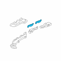 OEM 2010 Mercury Mountaineer Manifold Gasket Diagram - 3L3Z-9448-A