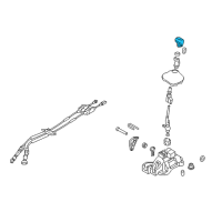 OEM 2017 Hyundai Elantra Knob-GEARSHIFT Lever Diagram - 43711-F2100-TCS