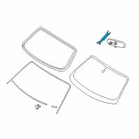 OEM 2007 Infiniti FX45 Inside Mirror Cover Diagram - 96329-CL70A