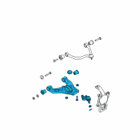 OEM 2004 Kia Sorento Arm Complete-Front Lower Diagram - 545103E003